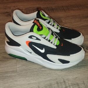 Nike Air Max Black Grey and White with Orange and Green Accents Men's Sz 11.5